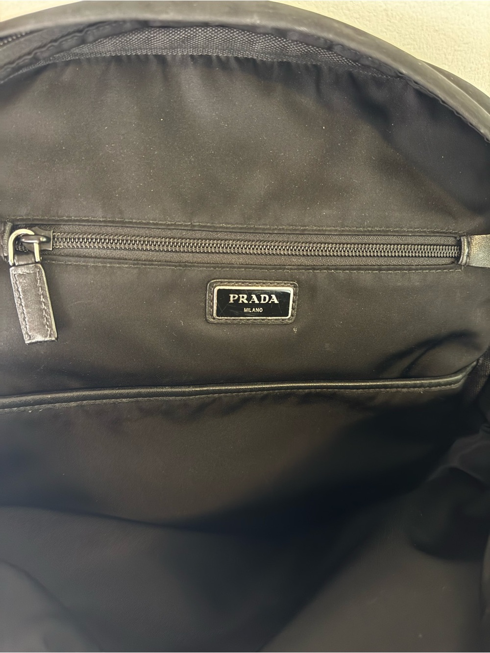 Prada 018 Black Nylon Parachute Backpack Silver Hardware - Picture 4 of 11